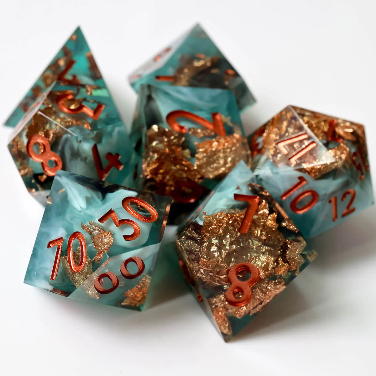 Moonlit Shadow DND Dice Set 7-Piece Sharp Edge - Image 12