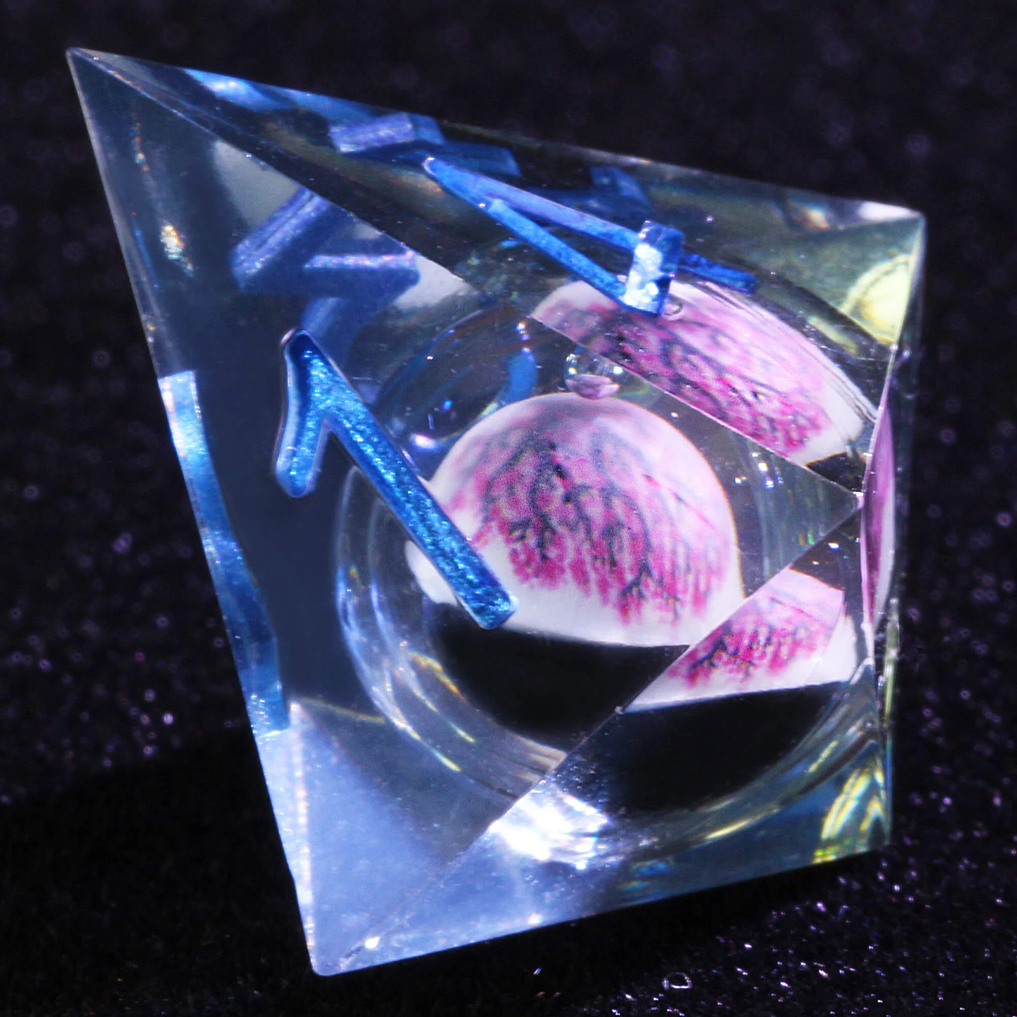 Polyhedral Cool Liquid Core DD Set of Dice Flower Tree - Image 8