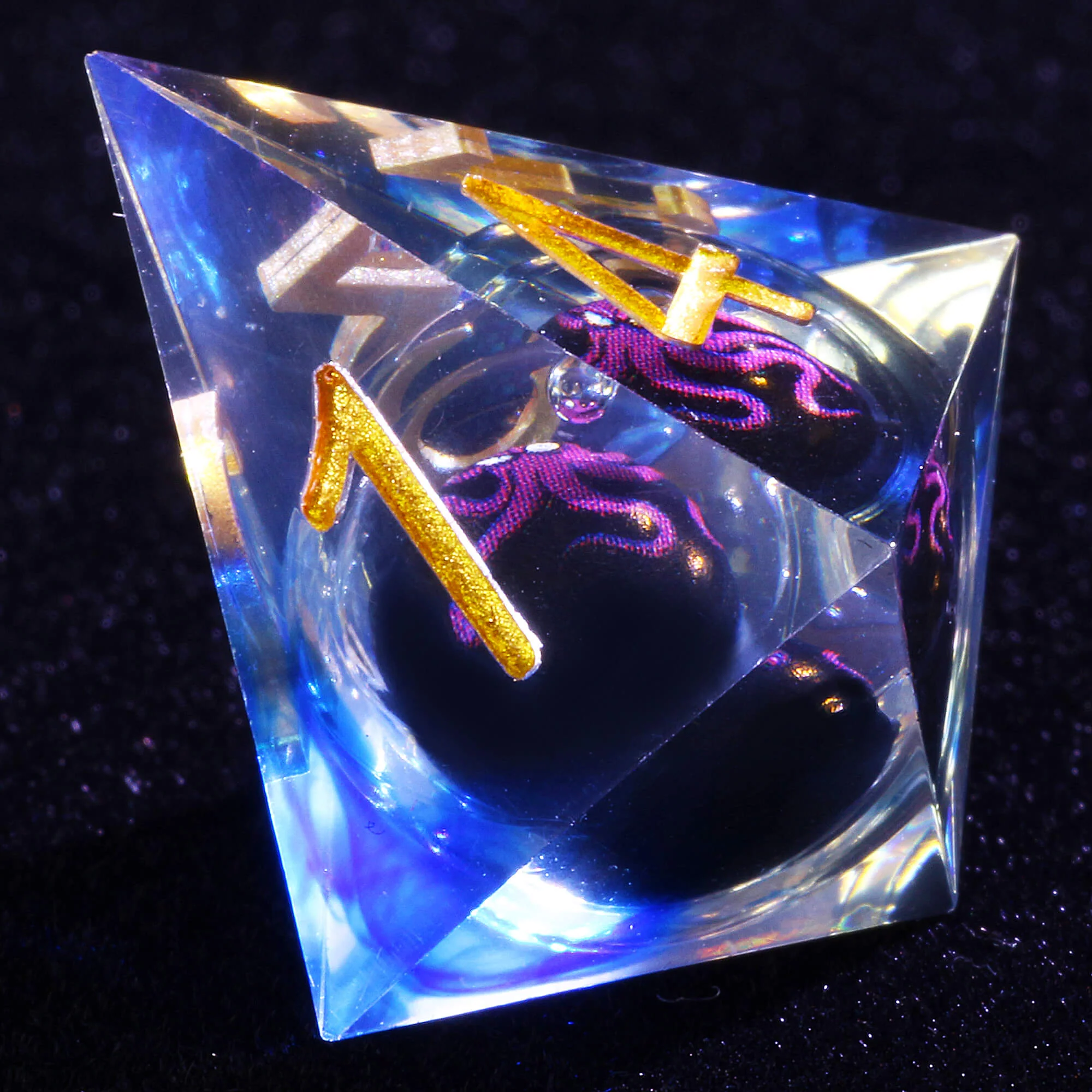 Polyhedral Cool Octopus Liquid Core DnD Set Dice - Image 8
