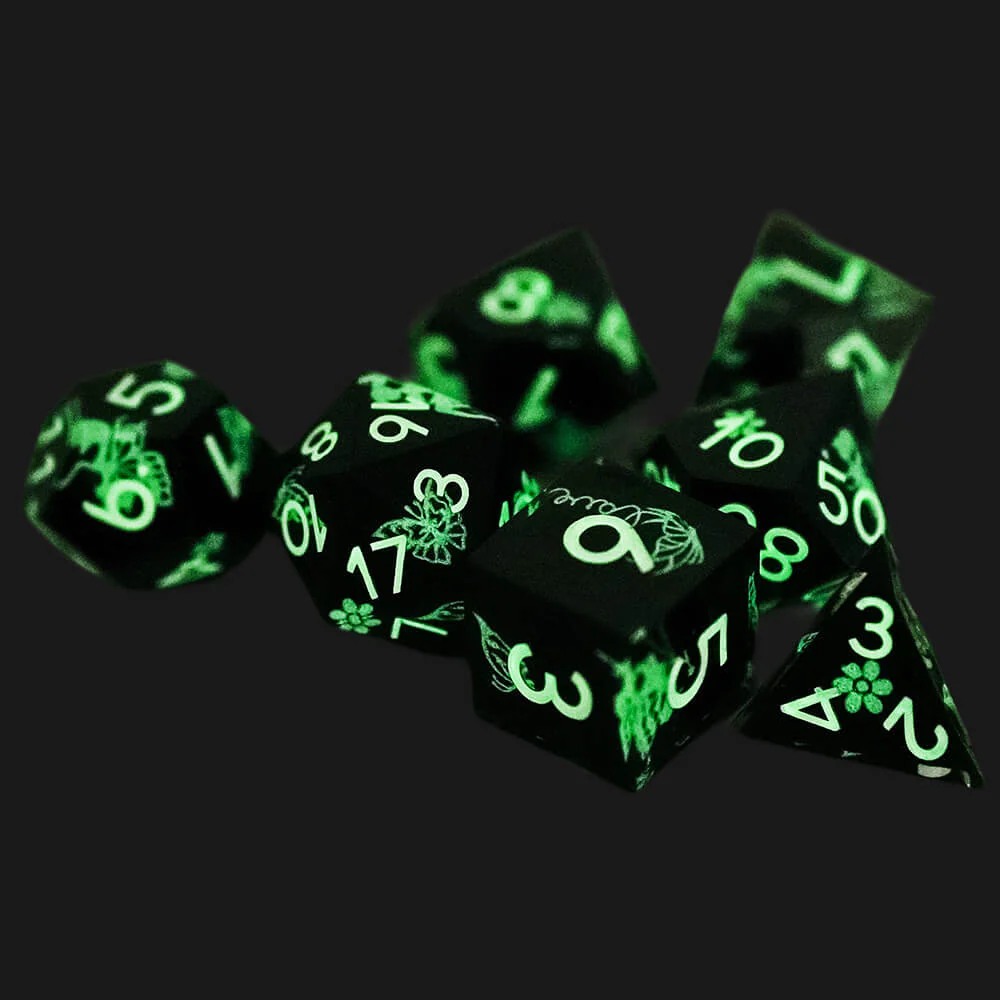 Polyhedral RGP Cool DnD Dice Sets - Luminous Butterfly - Image 10
