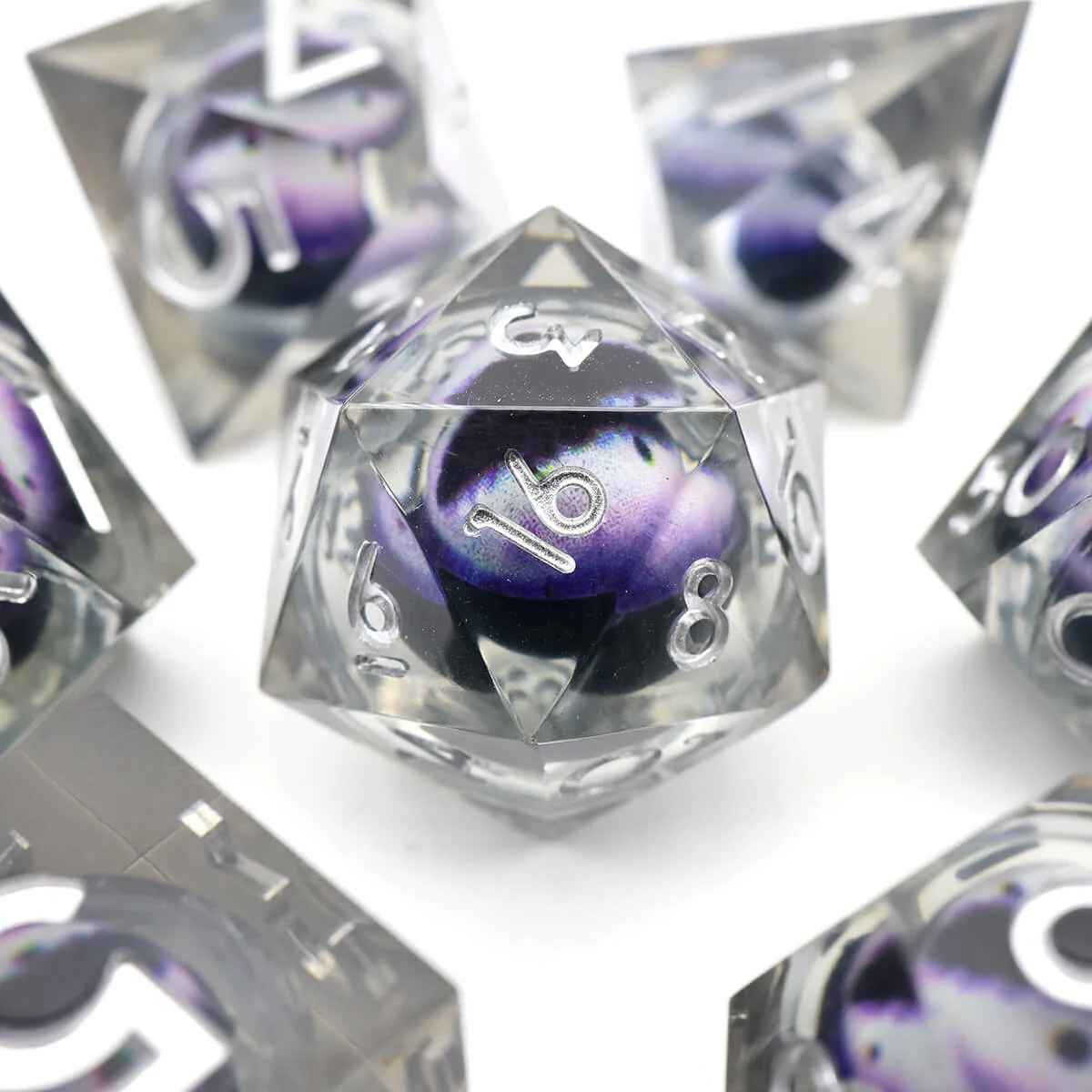 Sharp Edge 7-Piece Dragon Eye DND Dice Set - Image 2