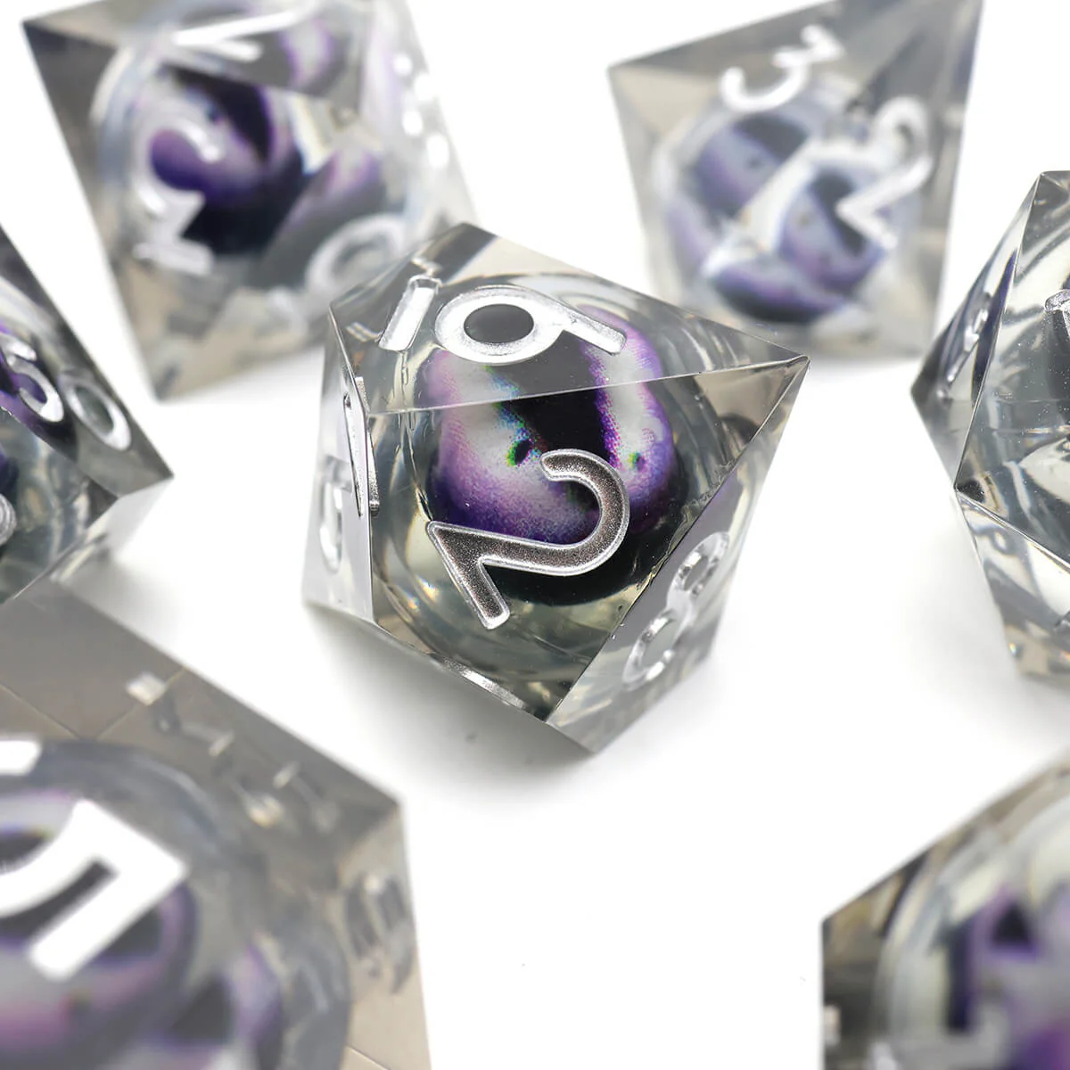 Sharp Edge 7-Piece Dragon Eye DND Dice Set - Image 9