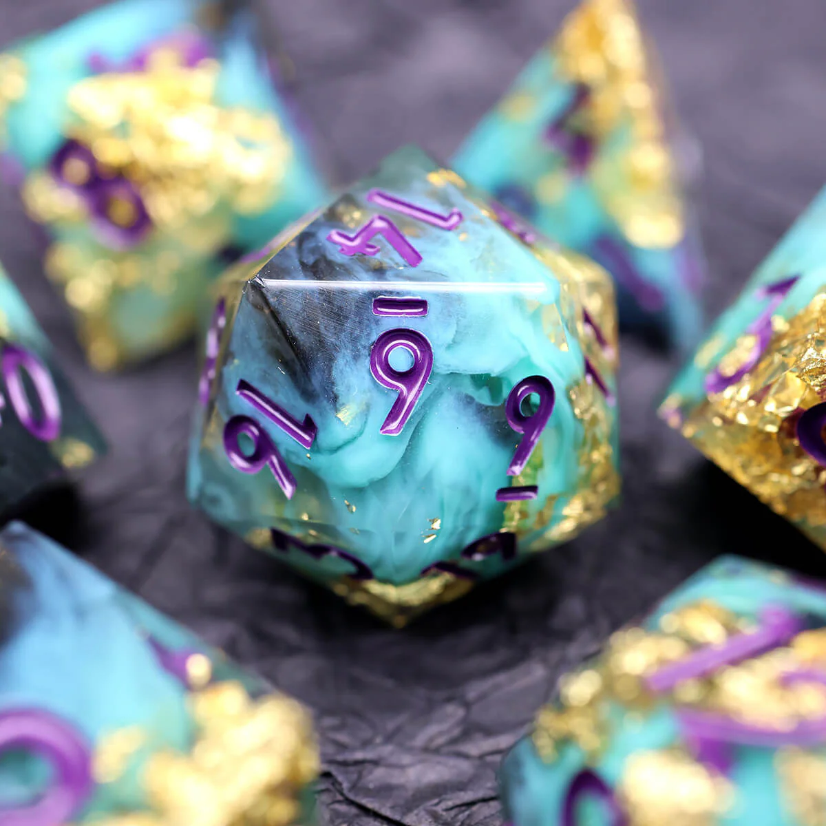 Sharp Edge 7-Piece Wind Shadow DND Dice Set - Image 11