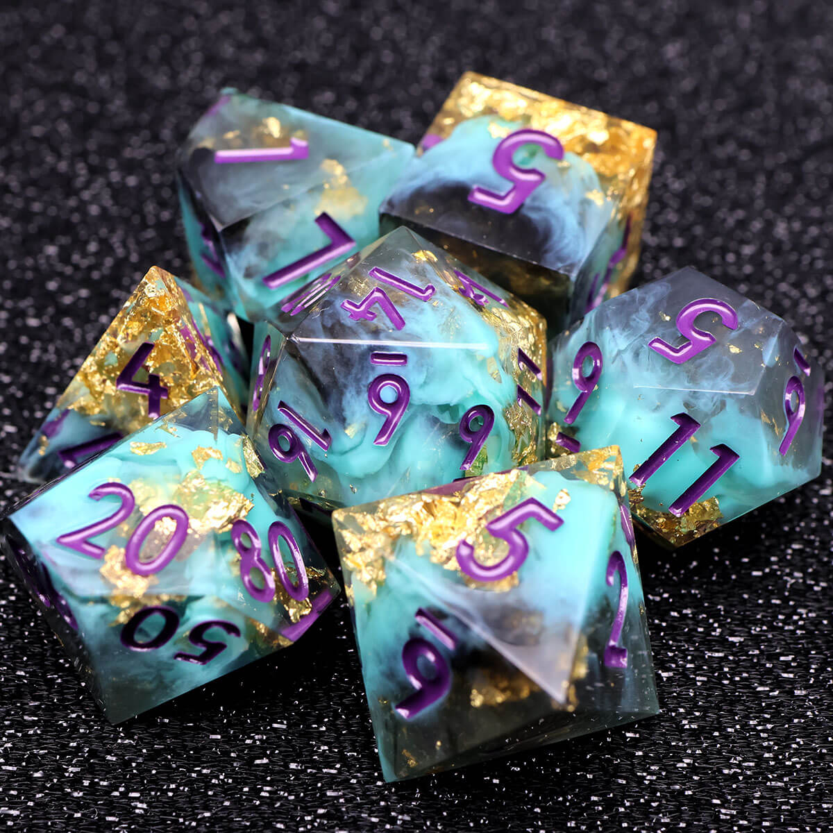 Sharp Edge 7-Piece Wind Shadow DND Dice Set - Image 3