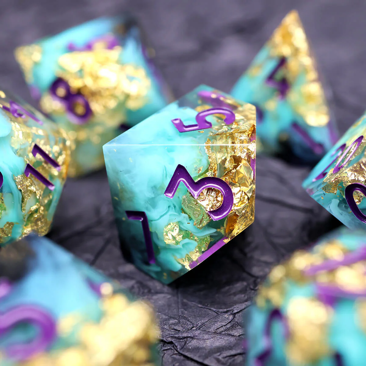 Sharp Edge 7-Piece Wind Shadow DND Dice Set - Image 8