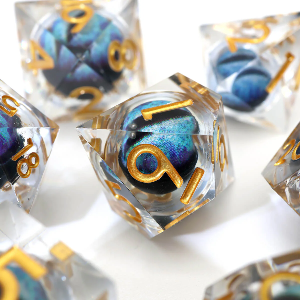 Sharp Edge Dragon Eye 7-Piece DND Dice Set - Image 10