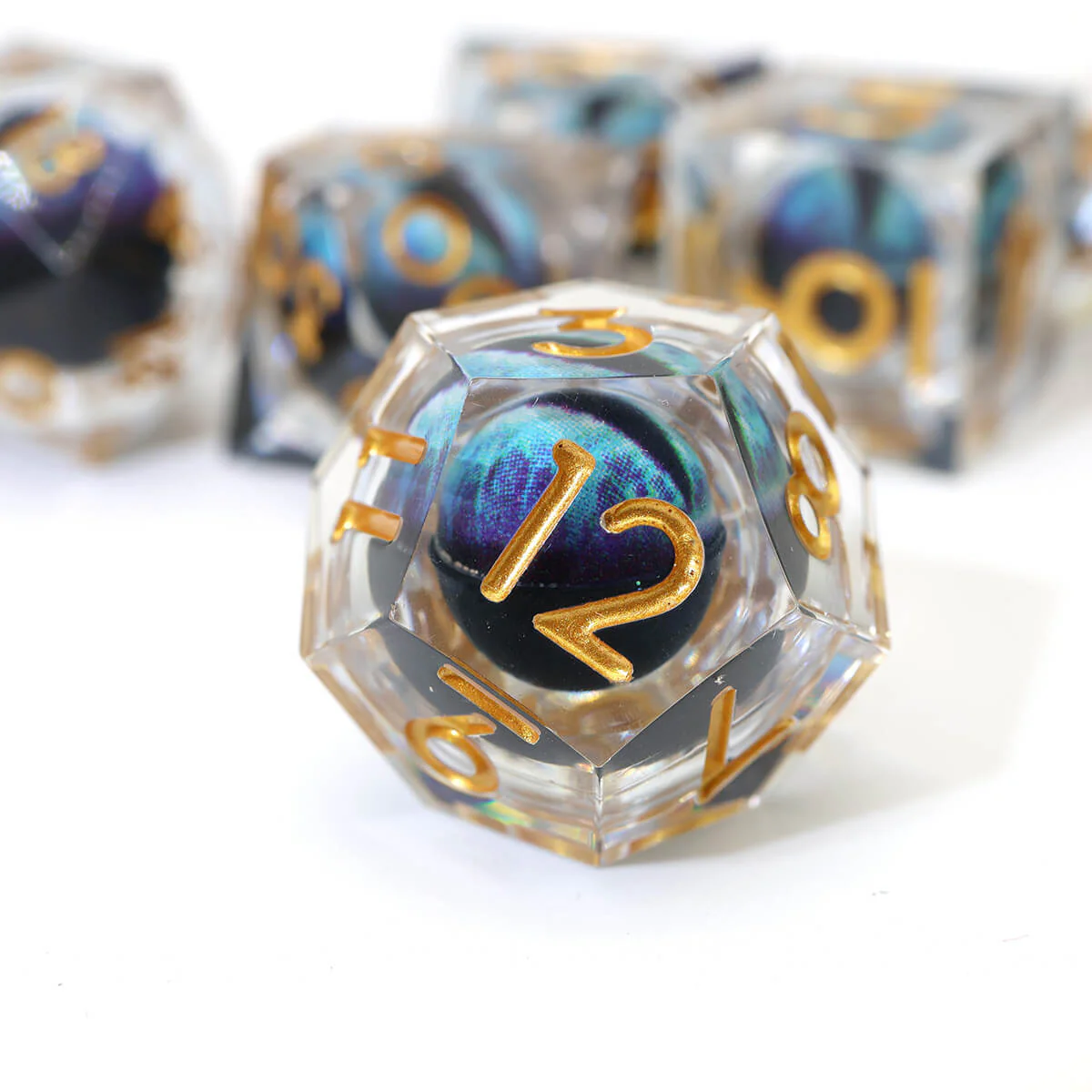 Sharp Edge Dragon Eye 7-Piece DND Dice Set - Image 11