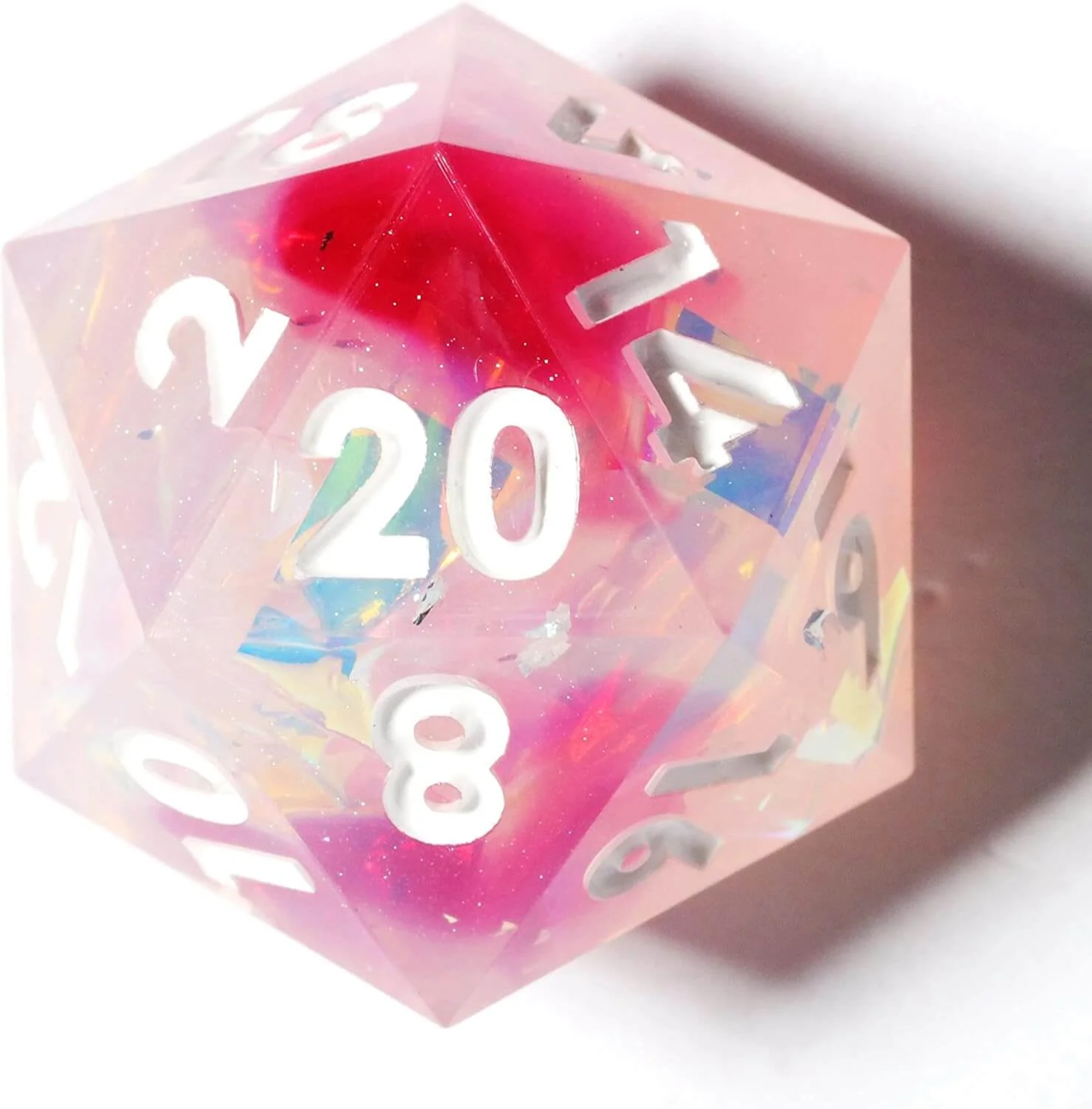 Sharp Edge Rose Dream Polyhedral Resin 7-Piece D&D Dice Set - Image 3