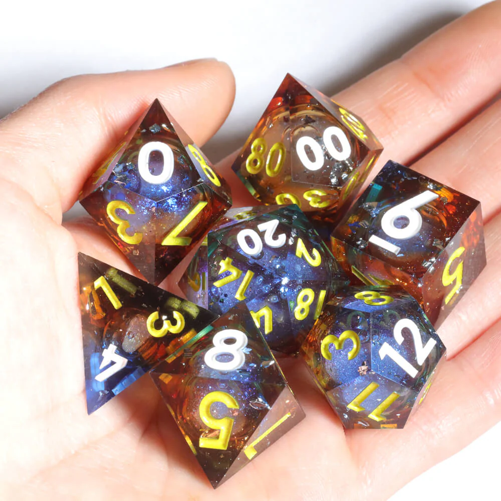 Sharp Edge Shatter the Void Polyhedral Resin 7-Piece D&D Dice Set - Image 3